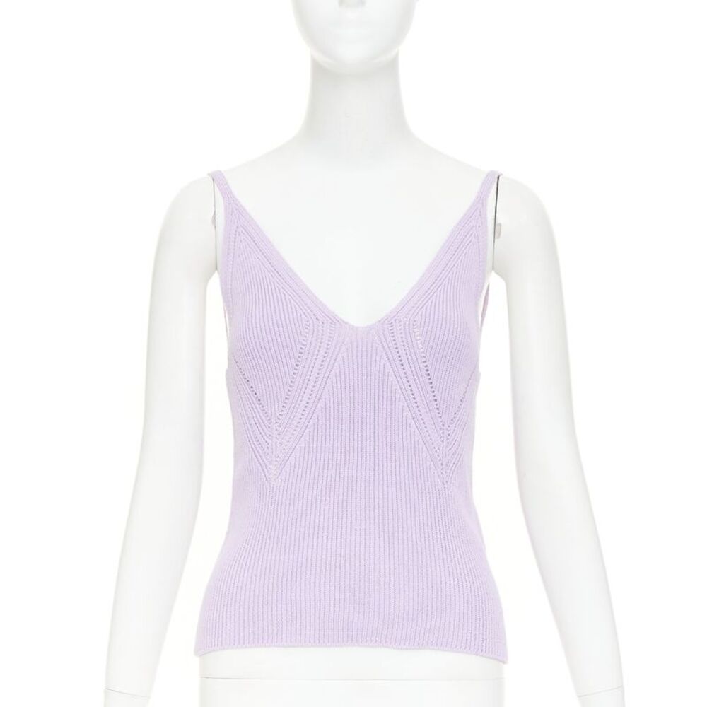 Jil Sander Chevron Pointelle Tank Top